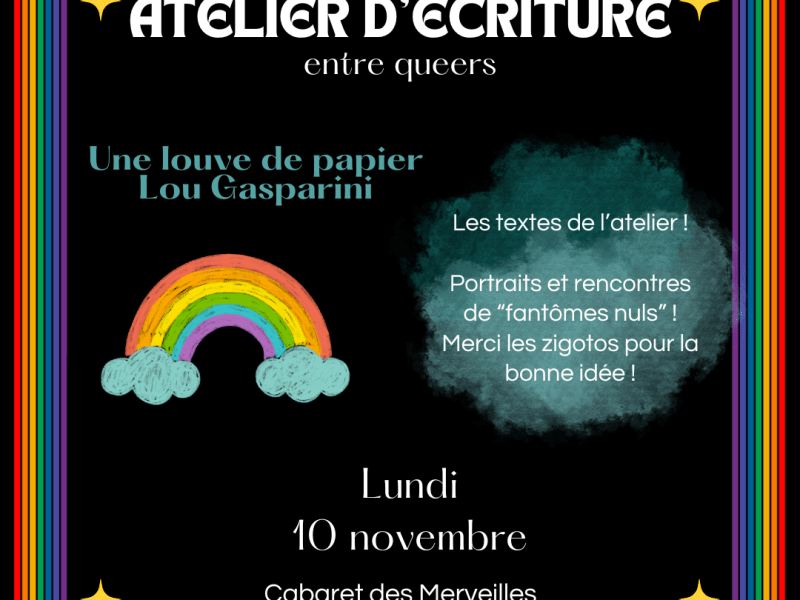 Atelier queer 10/11 :&nbsp;fantômes